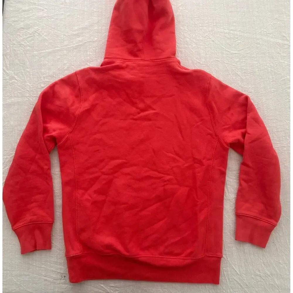 J Crew | redish blood orange re-imagined sportswear hoodie sweatshirt | small